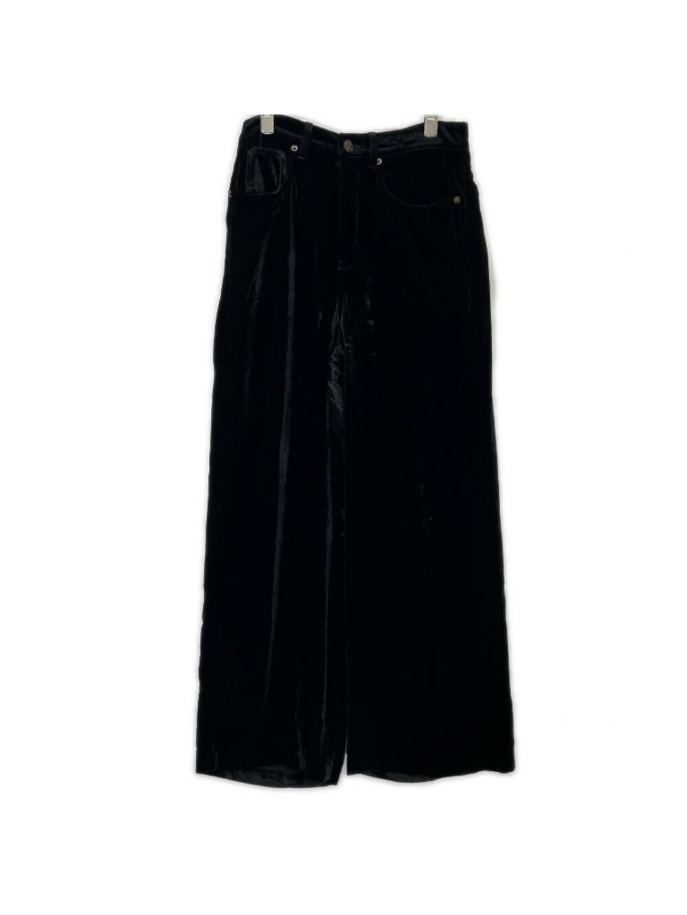Saint Laurent Paris Velvet Wide Pants Black 28